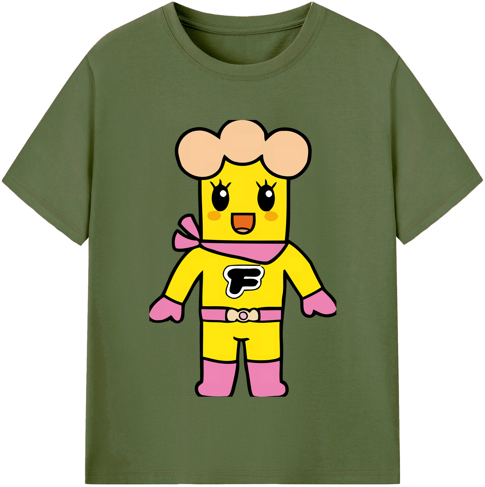 （画像用） アンパンマン Anpanman 綿100％半袖Tシャツ（フロントプリント）